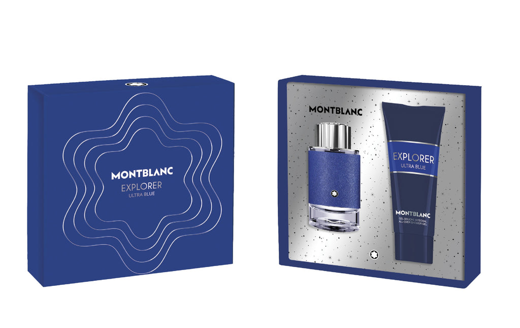 Montblanc Explorer Ultra Blue Eau de Parfum 60ml & Shower Gel 100ml Set for Men Capitalstore Oman