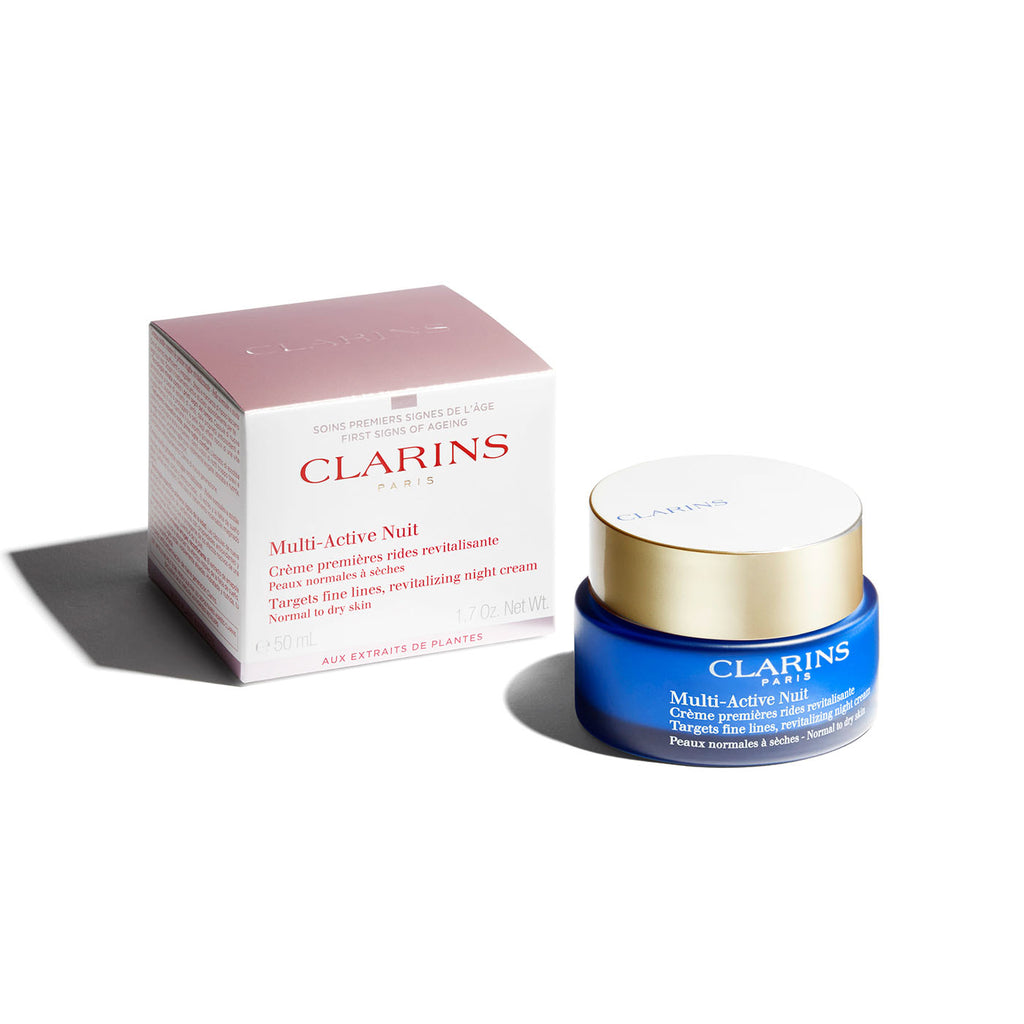 CLARINS Multi-Active Night Cream 50ml Nourish & Renew Dry Skin Capitalstore Oman