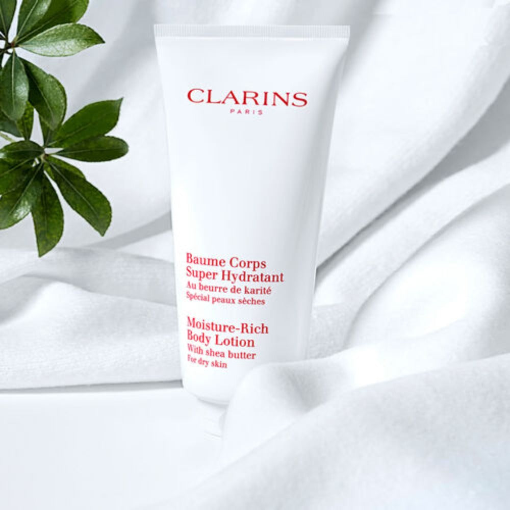 Clarins Moisture-Rich Body Lotion 200ml For Dry Skin With Shea Butter- CapitalStore Oman