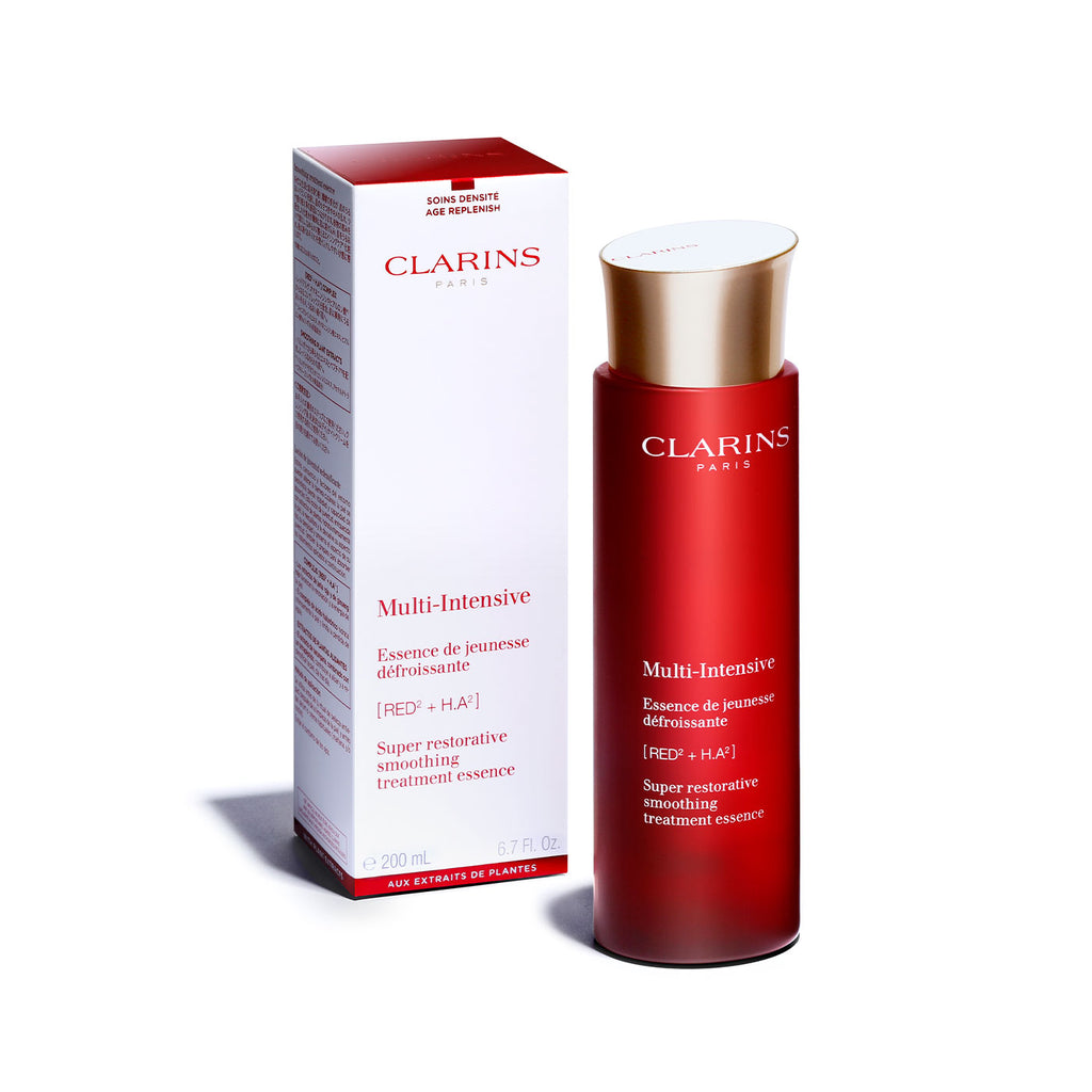 Clarins Super Restorative Smoothing Essence 200ml Youthful Glow, Age Defiance-Capitalstore oman