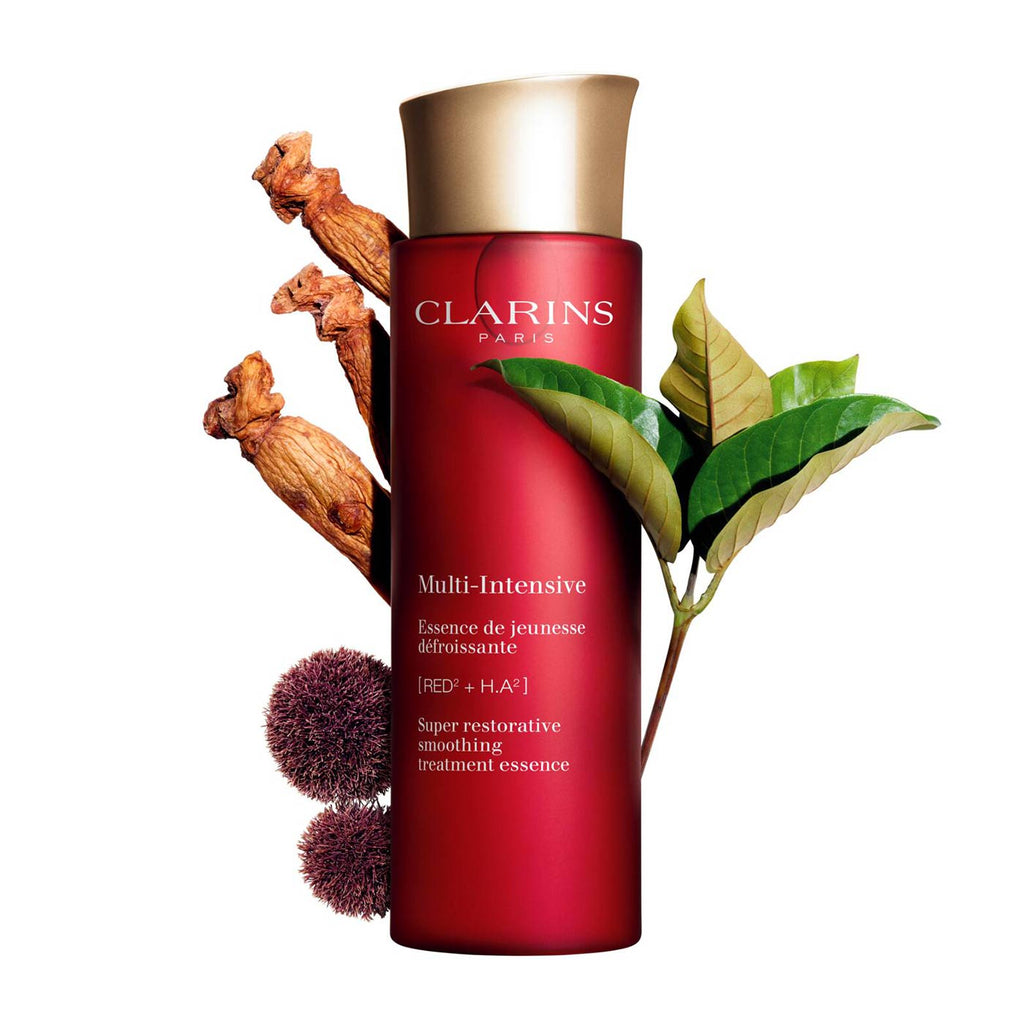 Clarins Super Restorative Smoothing Essence 200ml Youthful Glow, Age Defiance-Capitalstore oman