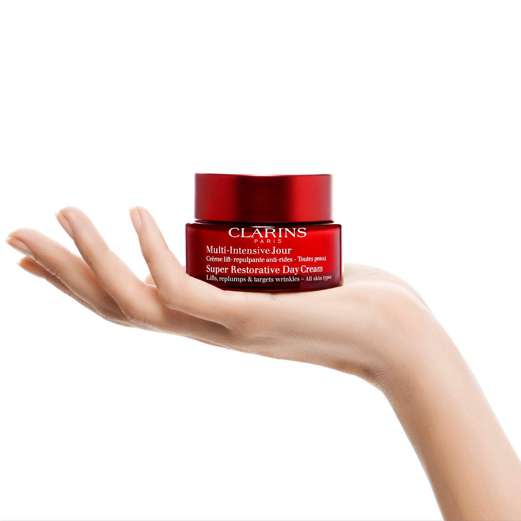 Clarins Super Restorative Day Cream: Lift, Firm & Radiate (All Skin Types) Shop now at CapitalStore