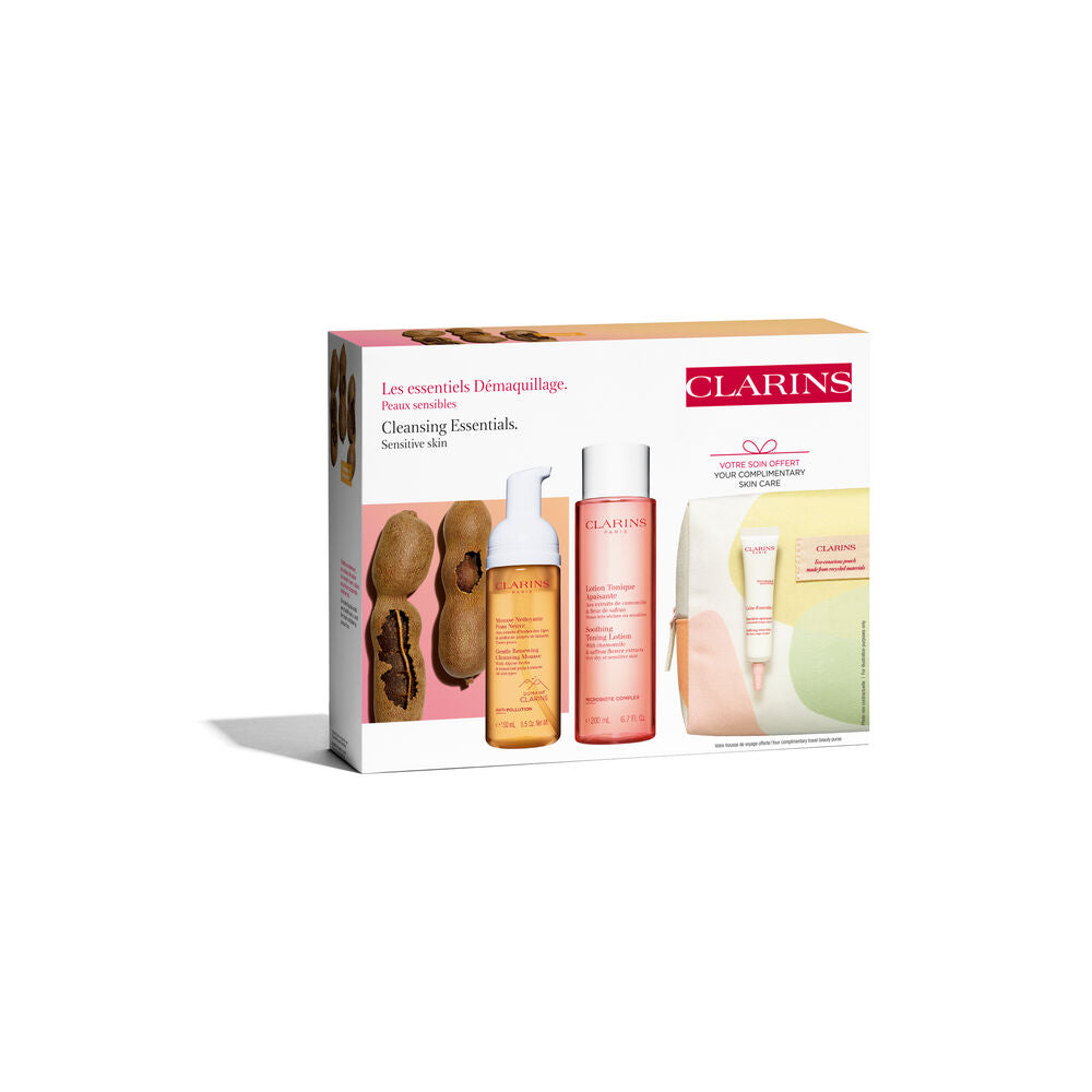 CLARINS Premium Cleansing Set (Sensitive Skin) - Gentle Exfoliation & Hydration | Capitalstore Oman