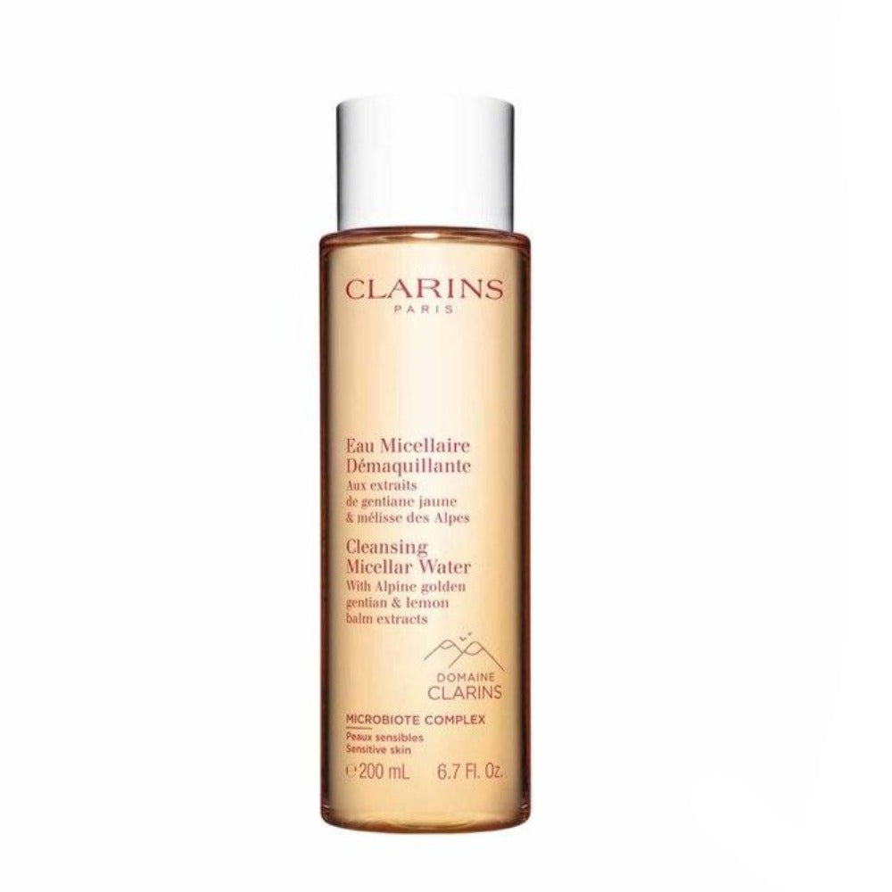 Clarins Cleansing Micellar Water 200ml - Gentle Makeup Remover for All Skin Types at Capitalstore